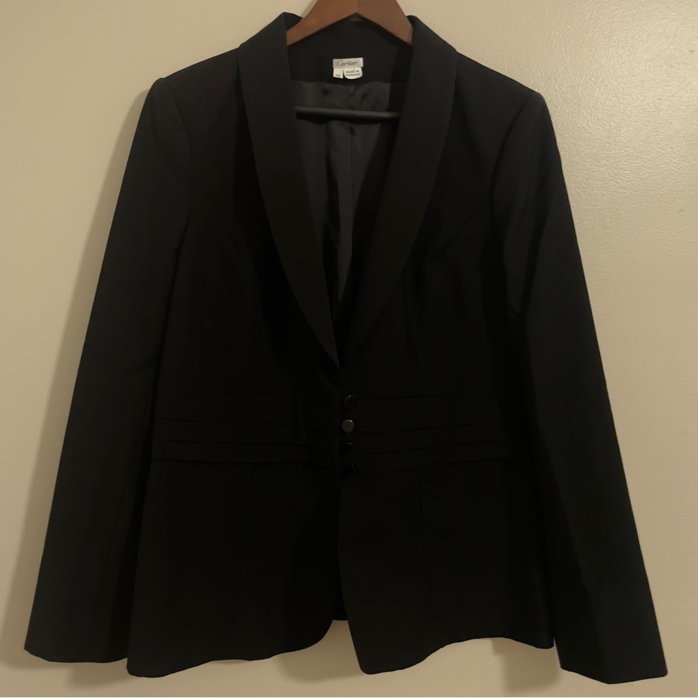 Cartier Women Wool Black Blazer / Great Condition / Size EU 46